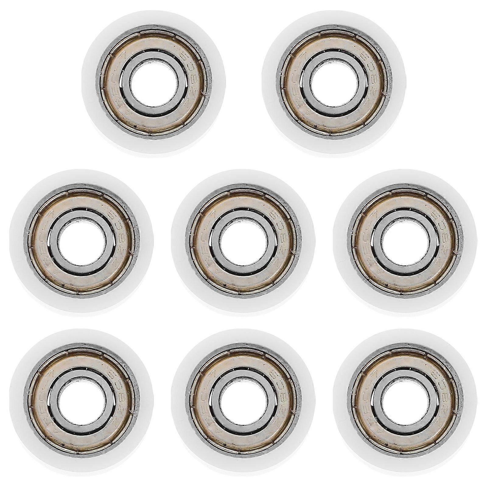 Roller Pulley Nylon Sliding Door Window Drawer Hardware Easy Installation 8Pcs