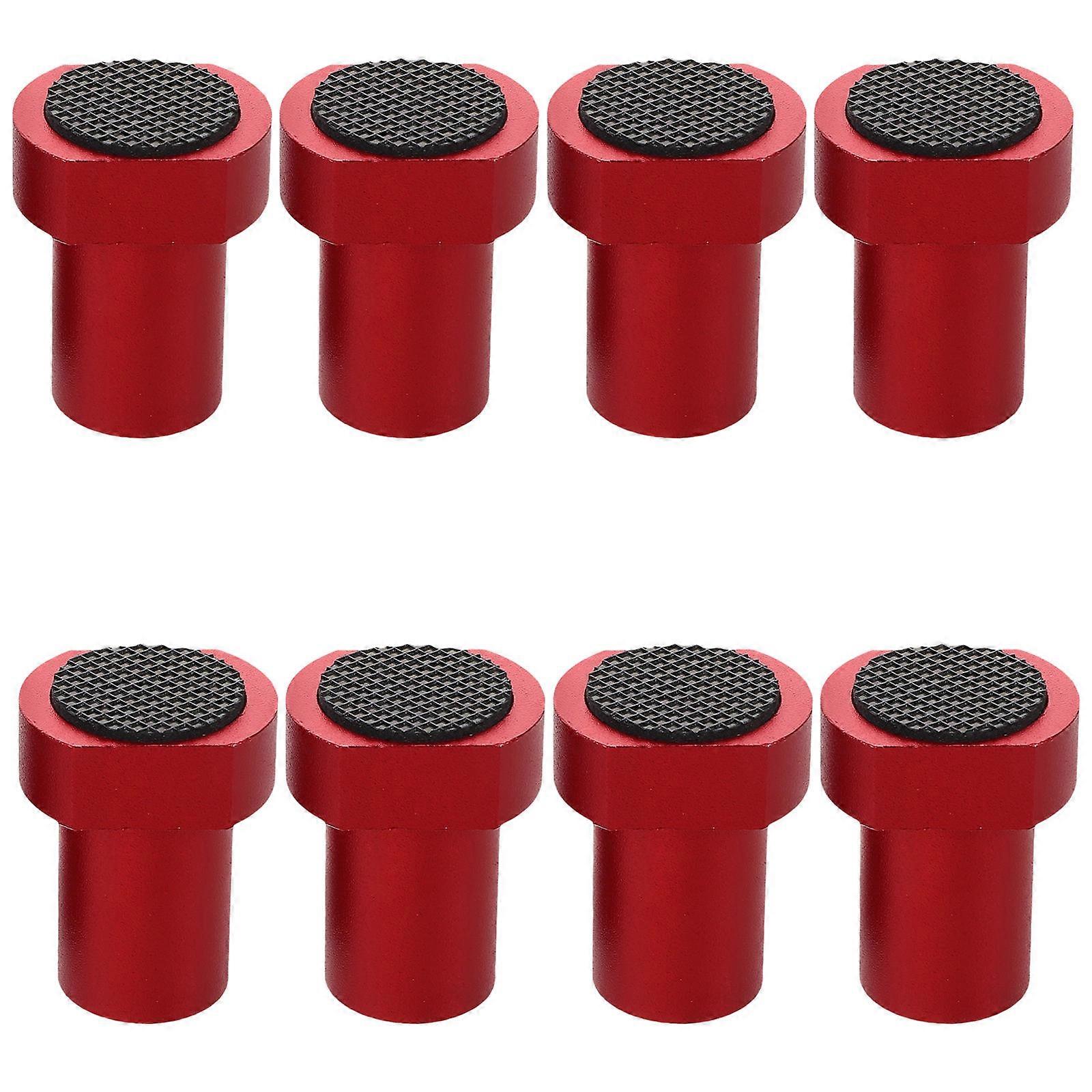 Nonslip Workbench Pegs Compact Lightweight Stopping Planing For Workshop Use Red Rubber 8Pcs