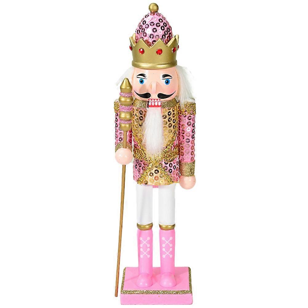 Nutcracker Soldier Decoration Desktop Nutcracker Shaped Various Occasions 30.00X8.50X6.50CM Wood 1 Set