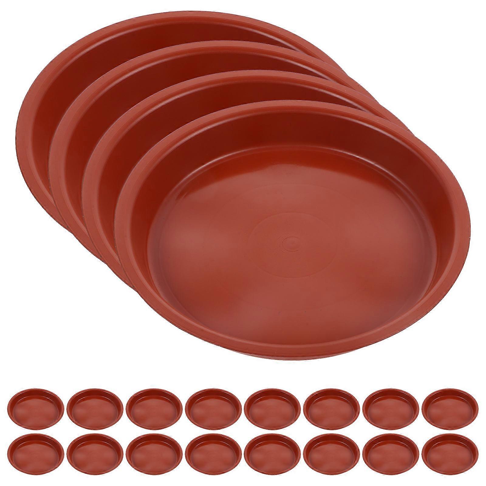 20pcs Plant Saucers for Potted Plants – Drip Trays for Flower Pots, Water Management Mats, Universal Fit