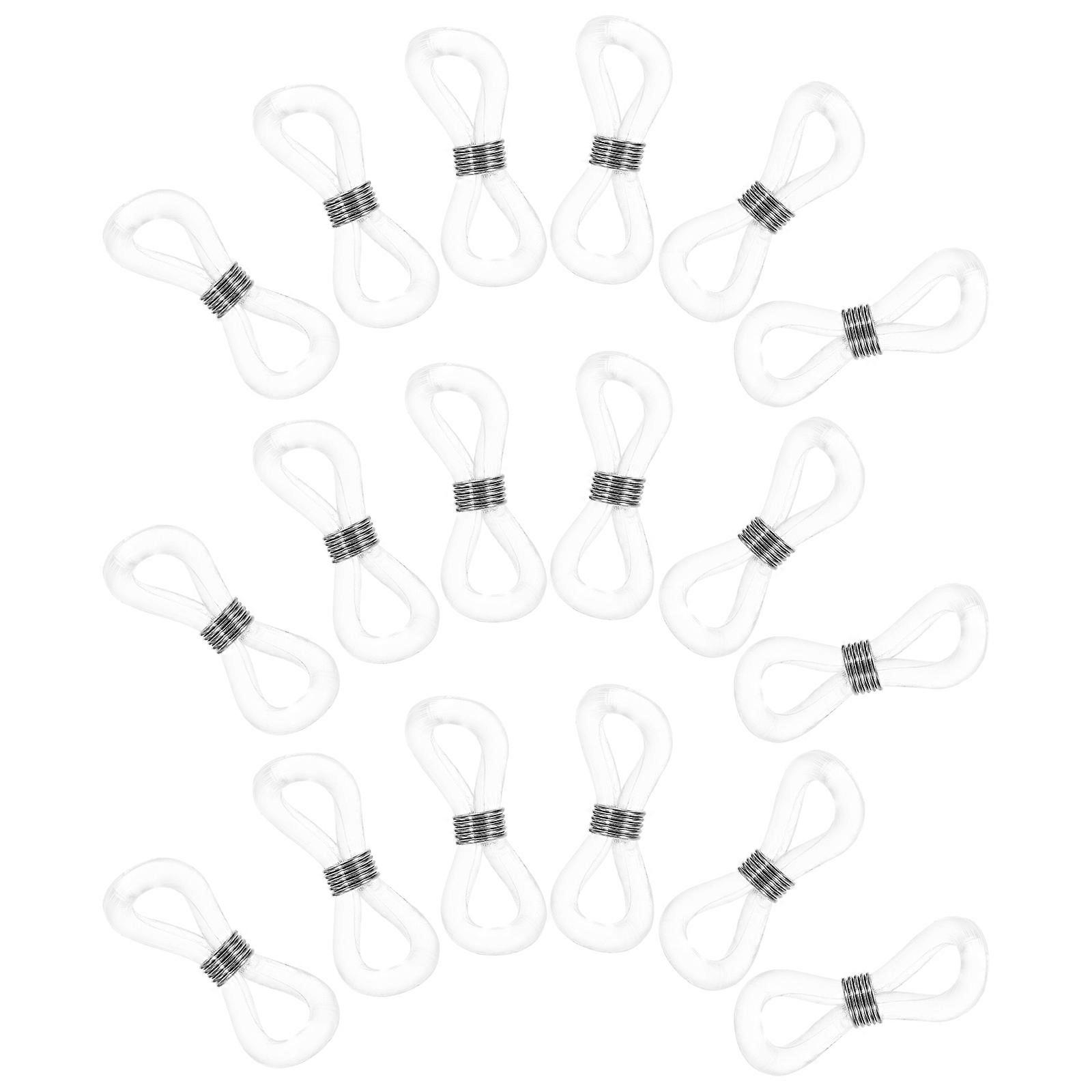 25pcs Non Slip Rubber Eyeglass Holder Ends for Sunglasses Chains – Durable Retainer for Eyewear and Sunglasses