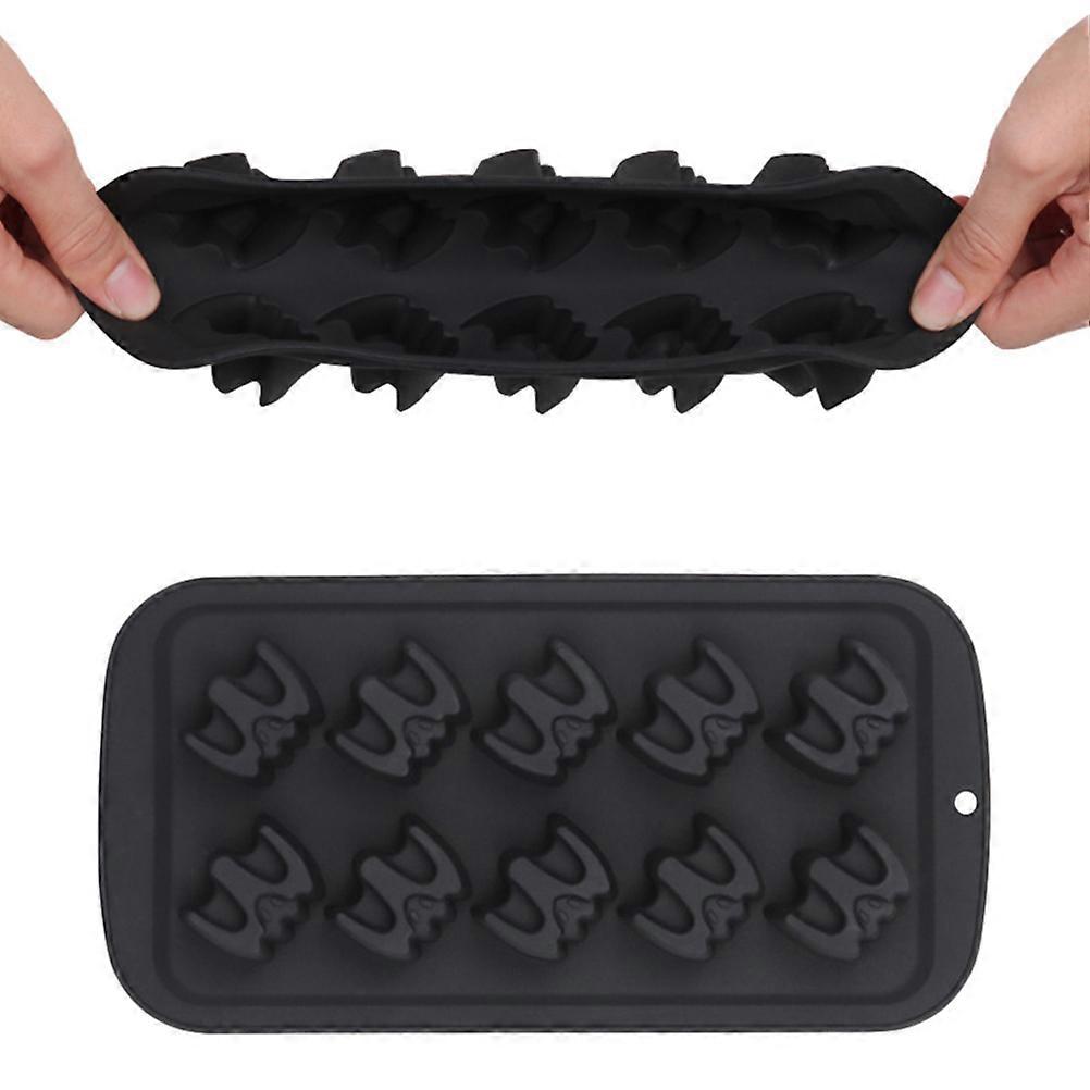 Candy Baking Mold Bat Chocolate Molds Silicone For Biscuit Making Non Stick 1Pack