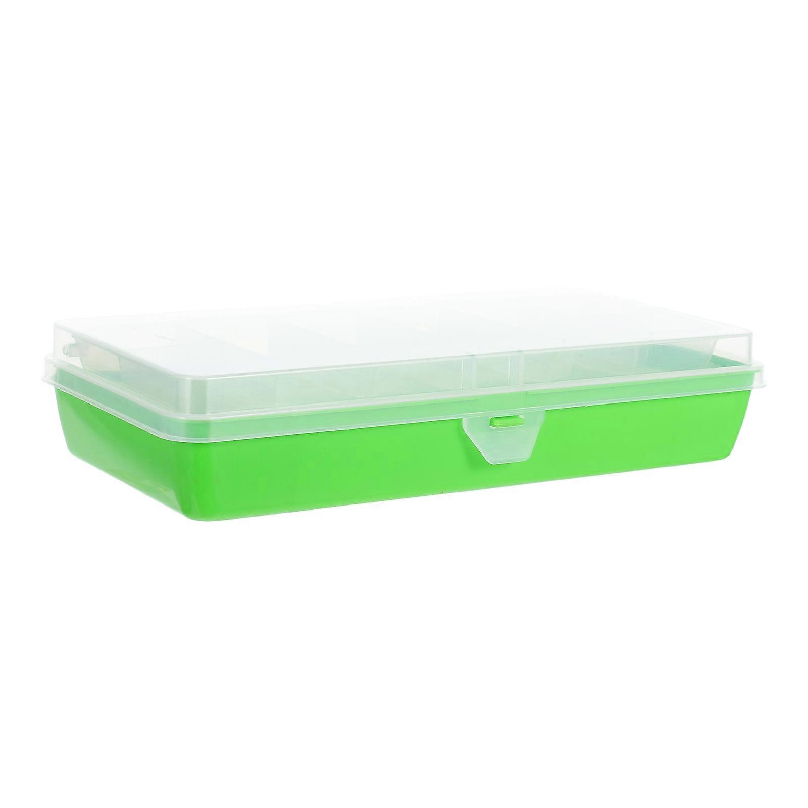 Double Layer Fishing Bait Storage Case with Visibility, Durable and Impact Resistant Portable Organizer for Anglers