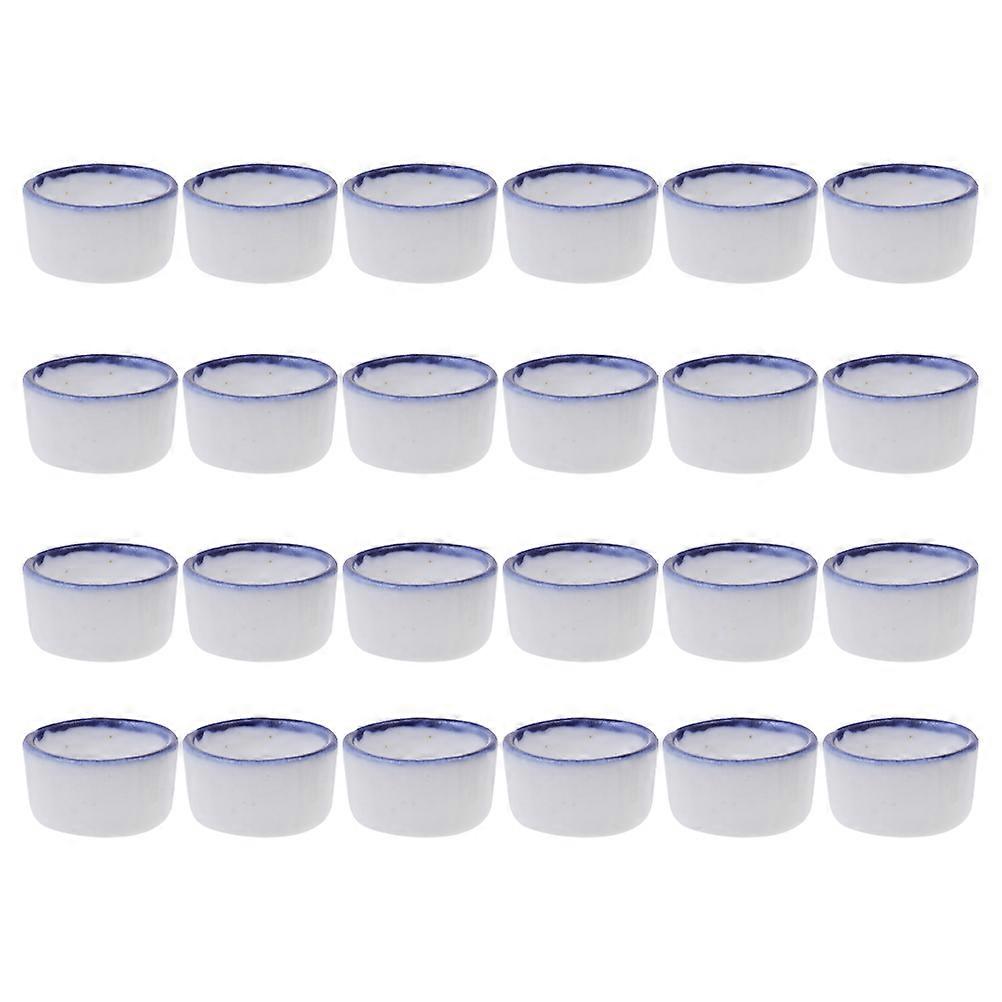 Spider Water Feeder 24Pcs Ceramic for Reptile Water Bowl for Storage Use
