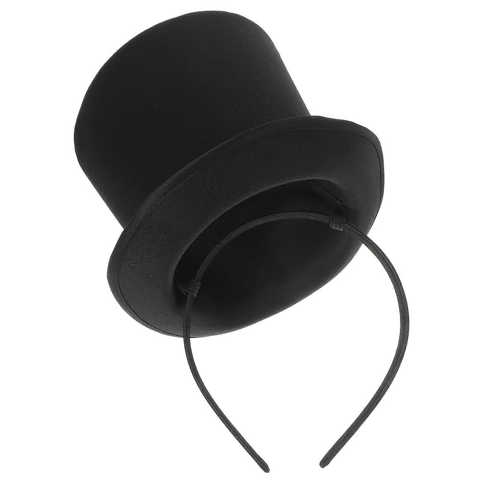Headpiece For Women Fascinator Hat Simple Style Black Plush Cosplay Party 1 Piece
