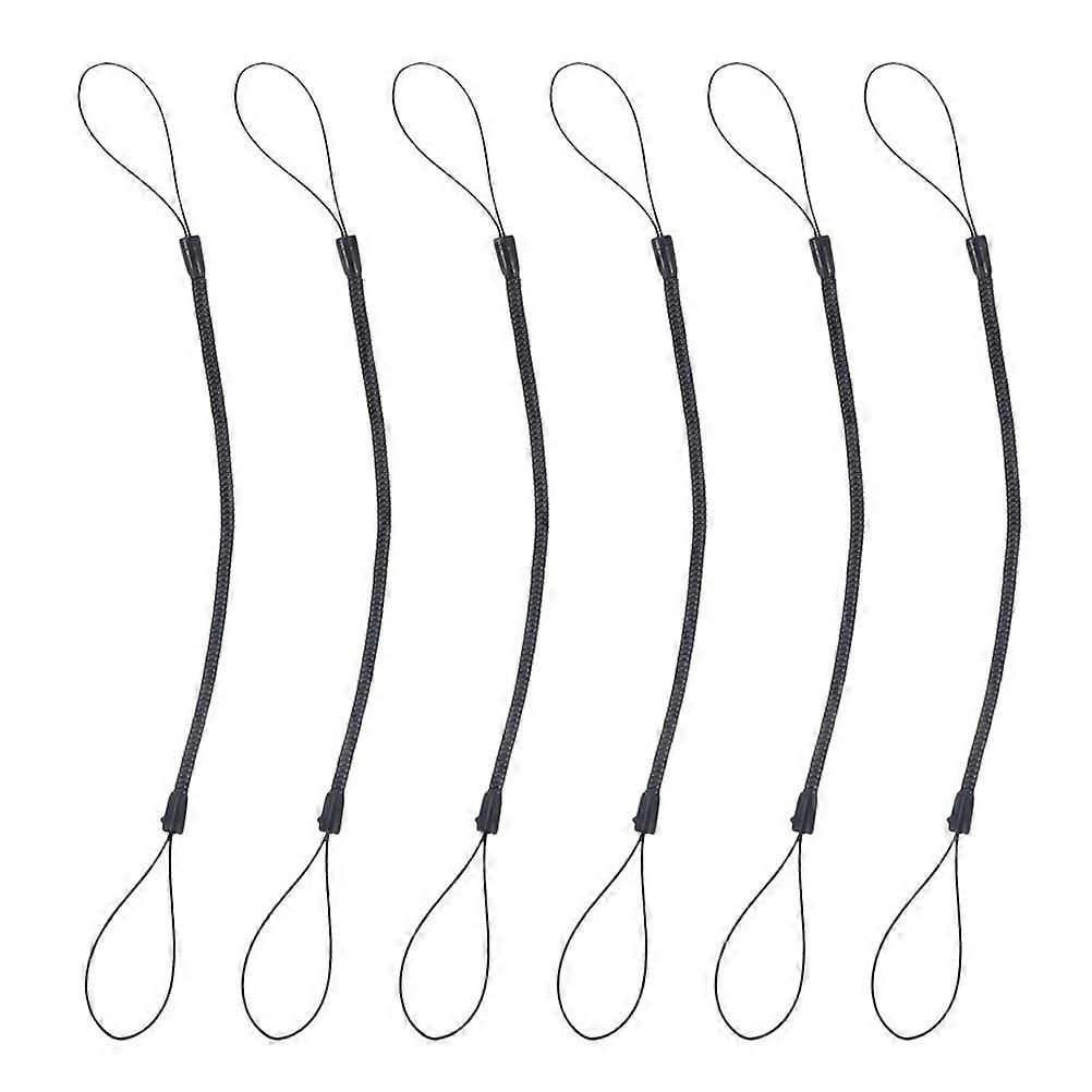 Retractable Black 6Pcs Pen Tether For Tablet Users Ensures Anti-Loss Functionality In Office And Travel Environments