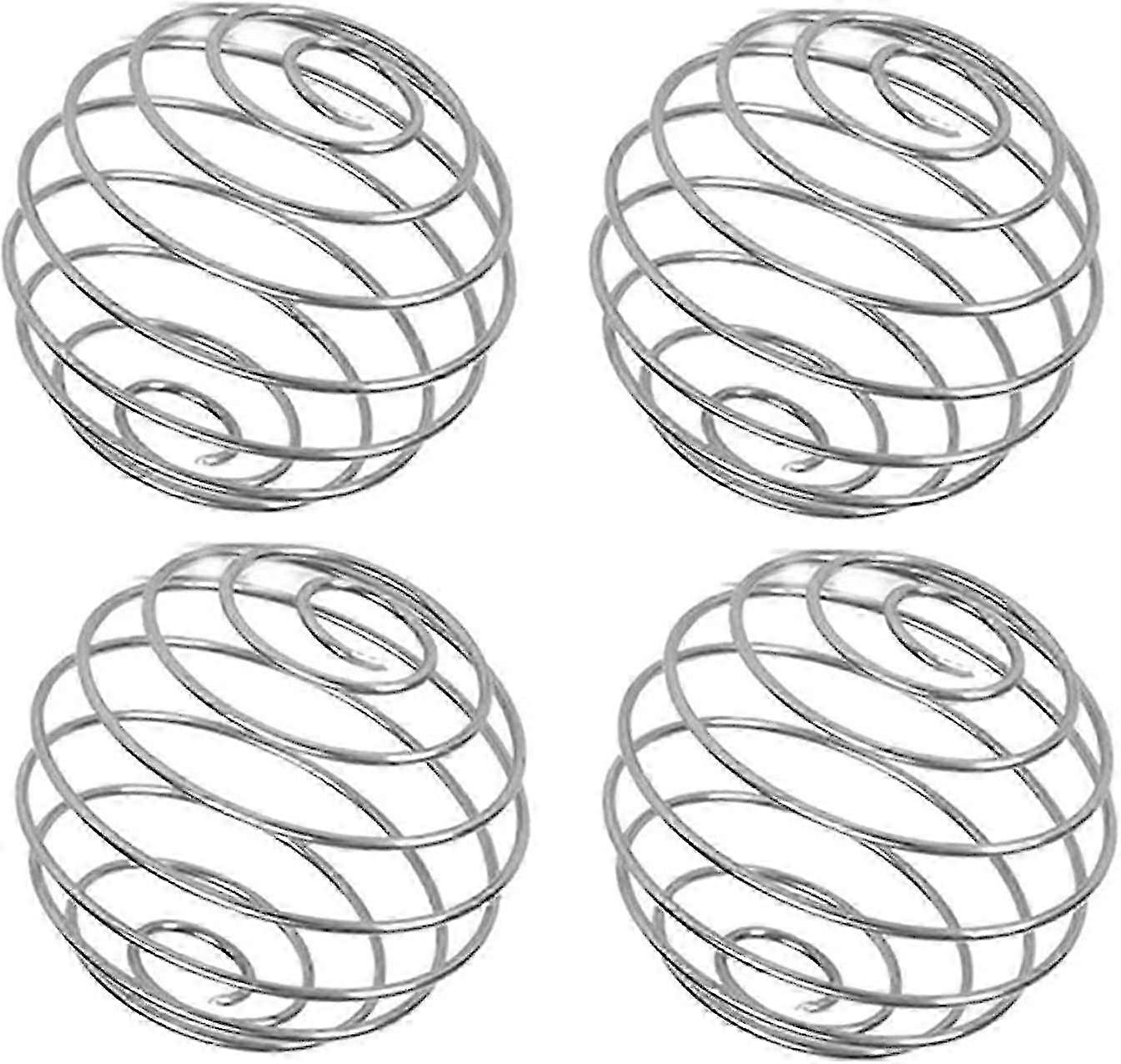 ミキシングボトル用4個ステンレス鋼プロテインシェーカーボール - ワイヤー泡立て器ブレンダーボール泡なし