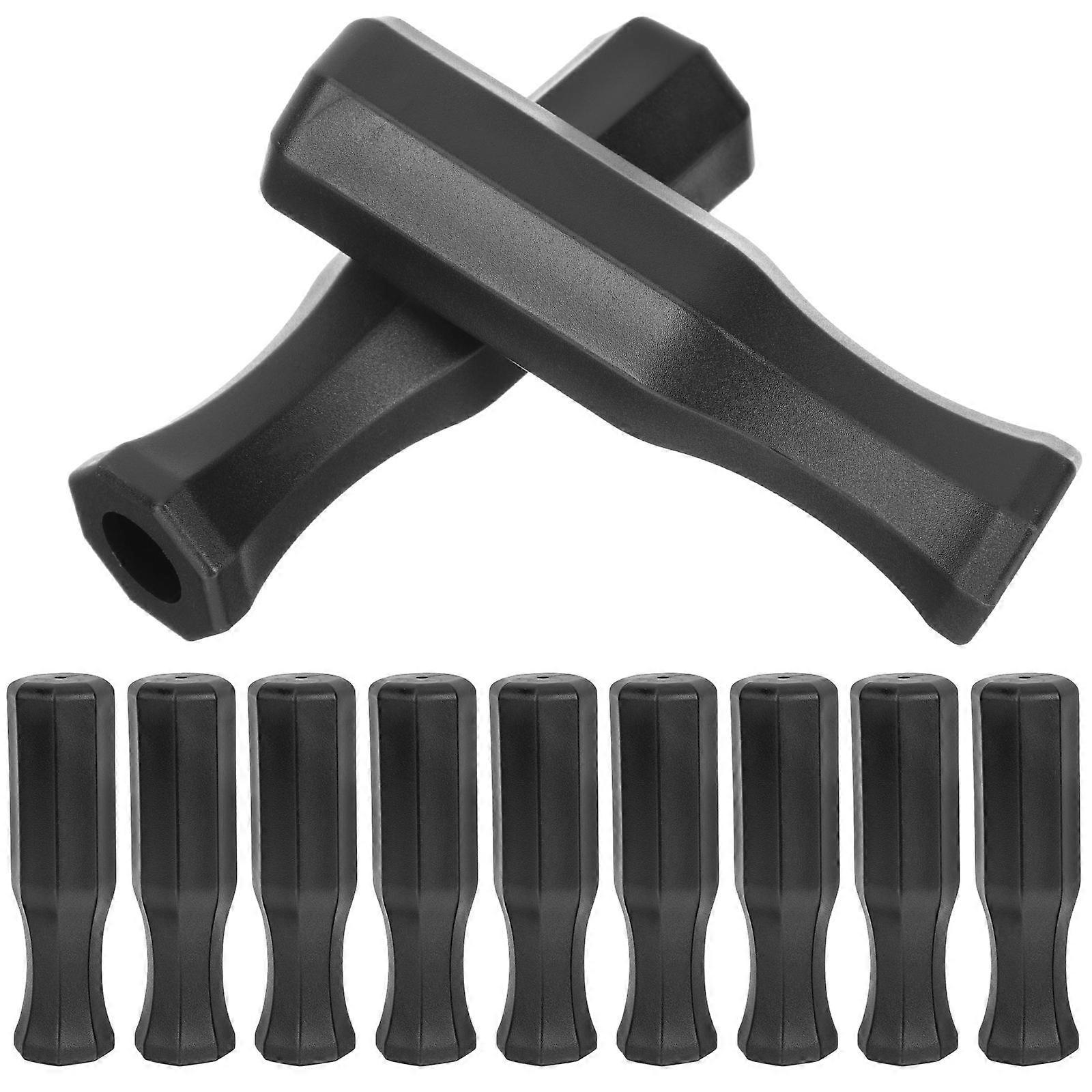 10pcs Octagonal Foosball Handles Ergonomic Soccer Table Grips for Better Control Compact Replacement Accessories for Table Football Games