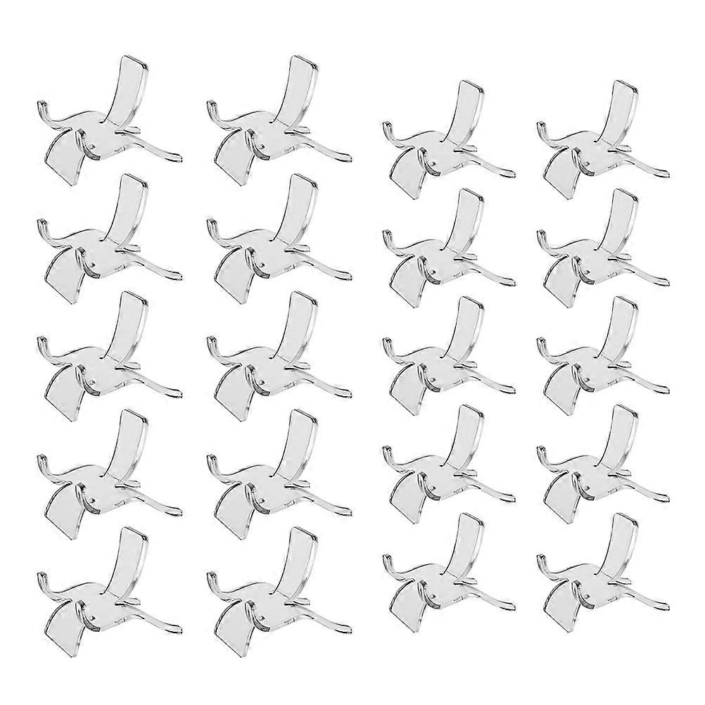 20pcs عرض الاكريليك تقف للمقتنيات, المجوهرات والحلي – أصحاب واضحة دائمة للمنزل, استخدام المكتب والتجزئة