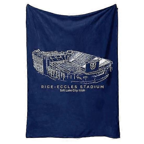 College Football Field Blanket Gridiron-inspired Clear Printed Soft Comfortable Touch Cozy Football Fan Blanket