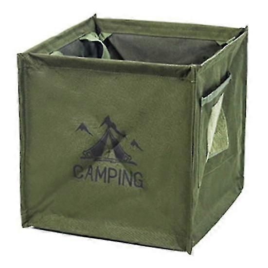 33L Multifunctional Storage Box with Handle Large Capacity Design Strong Load-bearing Outdoor Use Foldable Trash Can Storage Basket
