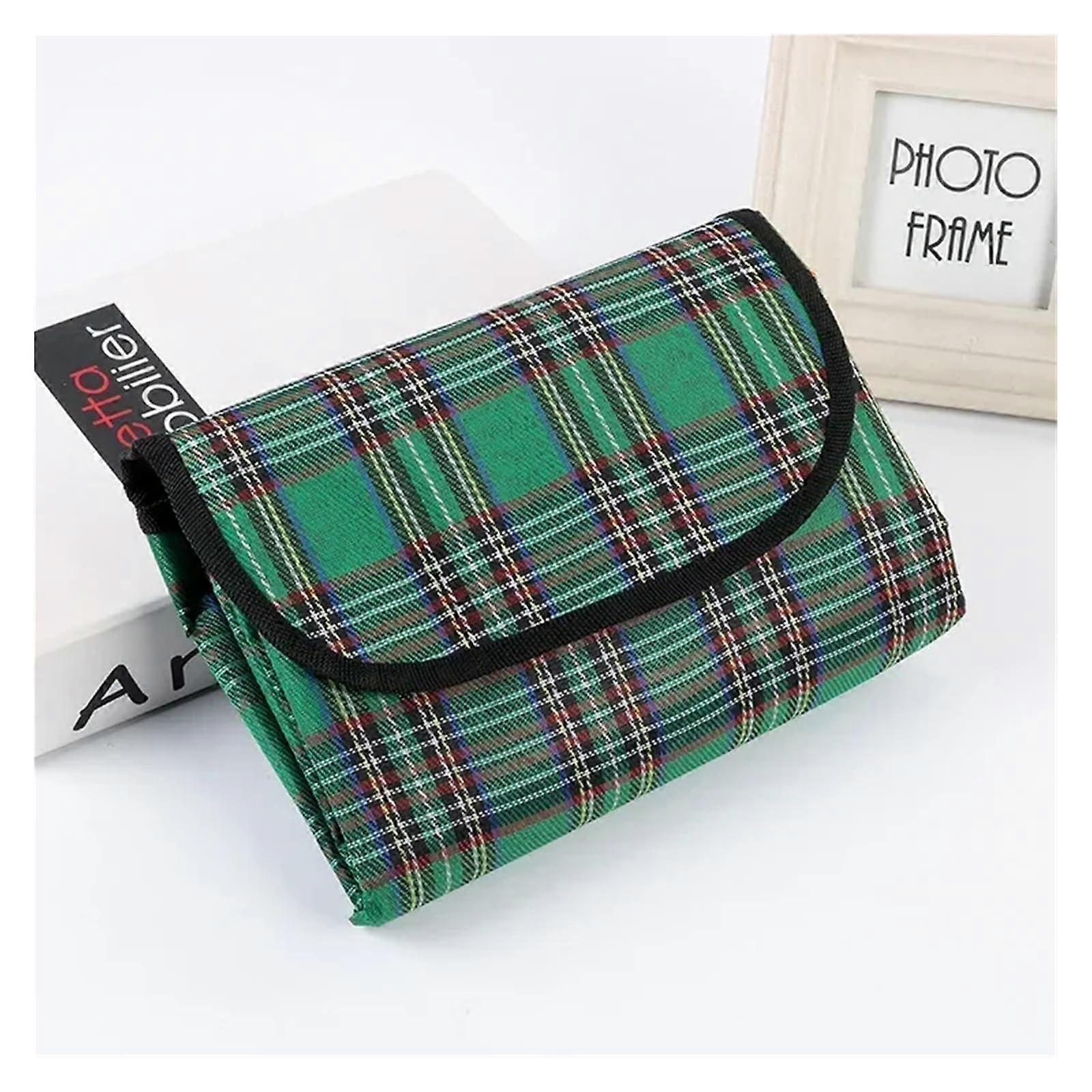 Picnic Blanket 150x200cm Camping Mat Plaid Foldable Beach Green