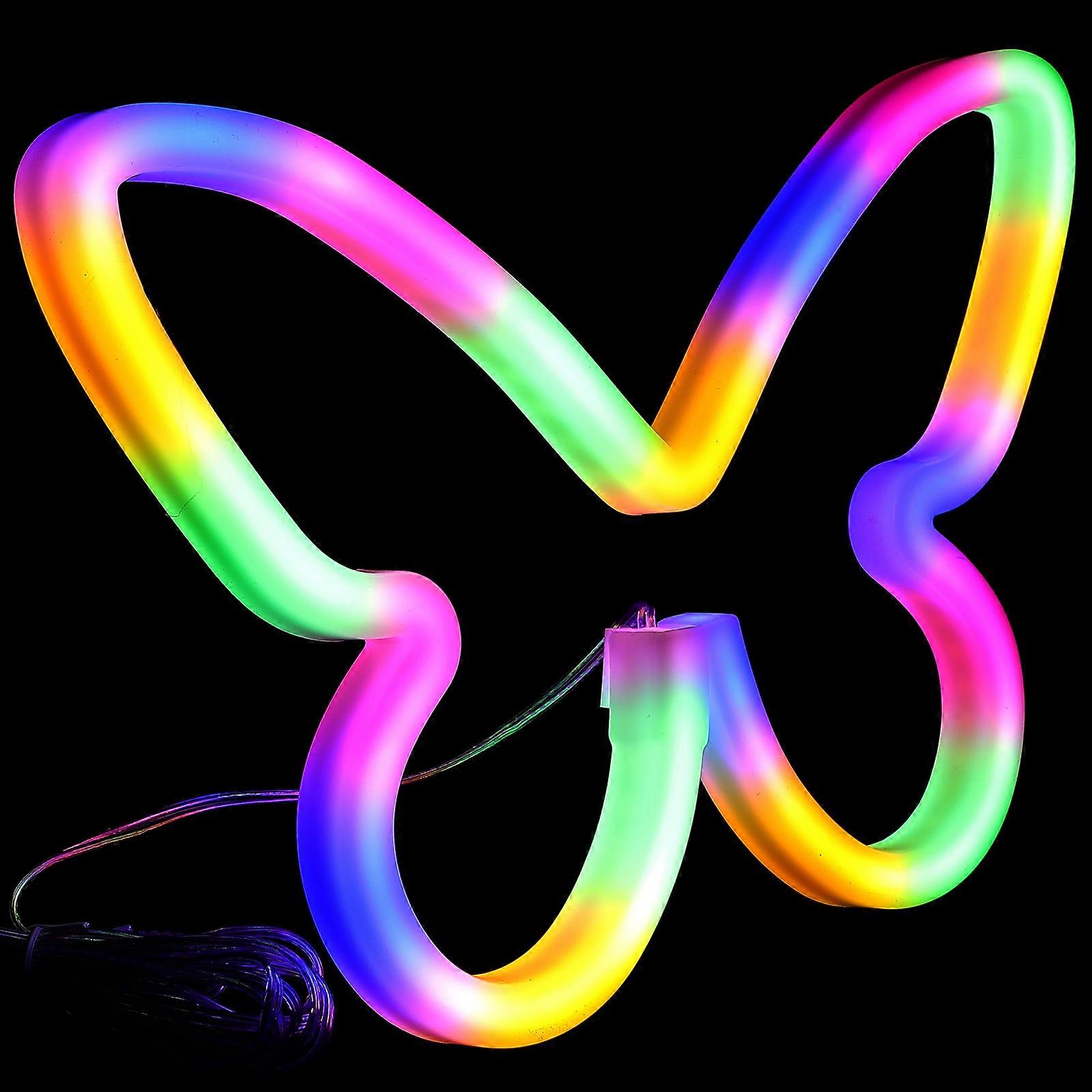 Girls Room Neon Sign Butterfly LED Neon Light Energy Saving for Home Users 1Set