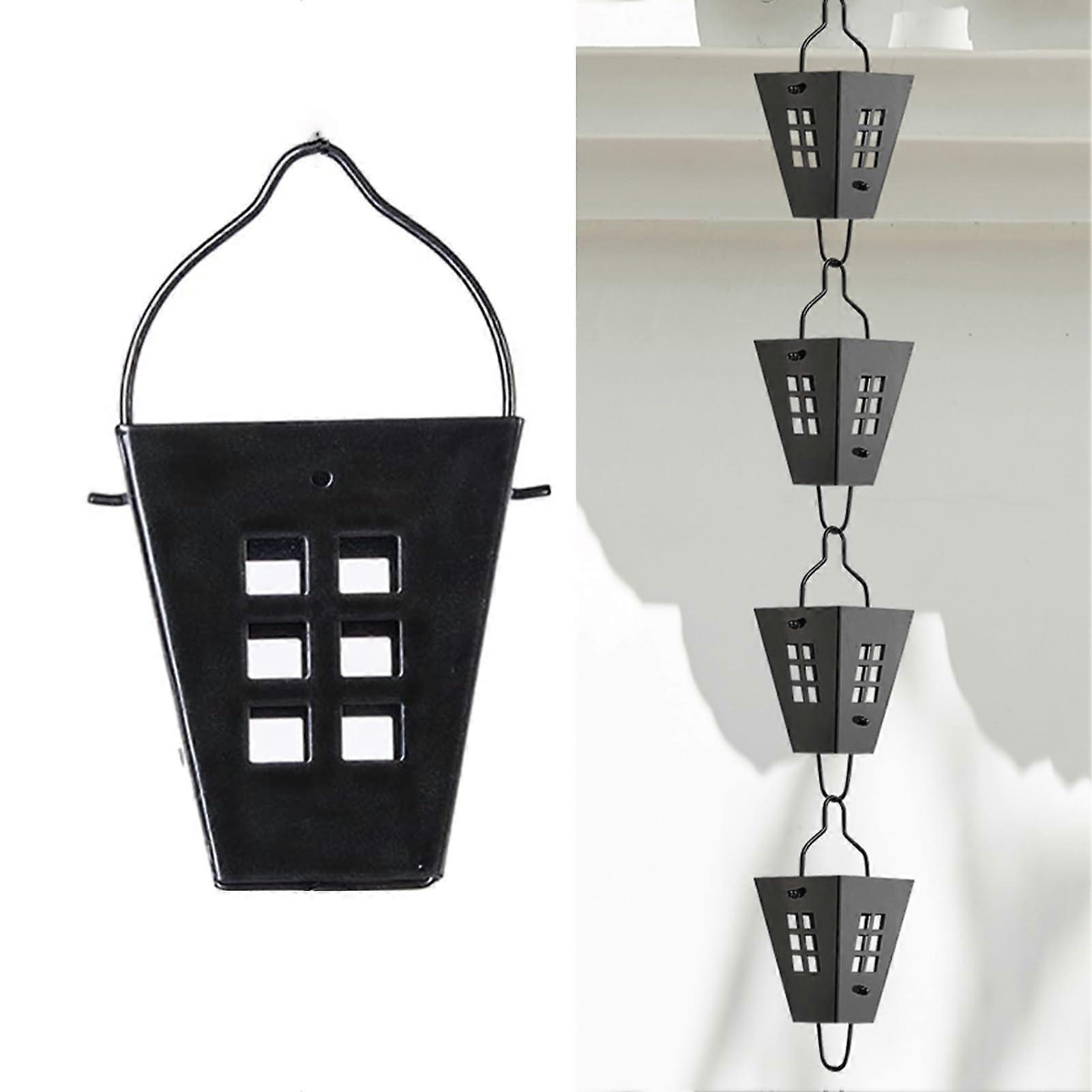 Hanging rain chimes, aluminum alloy adjustable gutter rain chain for house balcony corridor, multiple sizes (1.5 m / 4.9 ft).