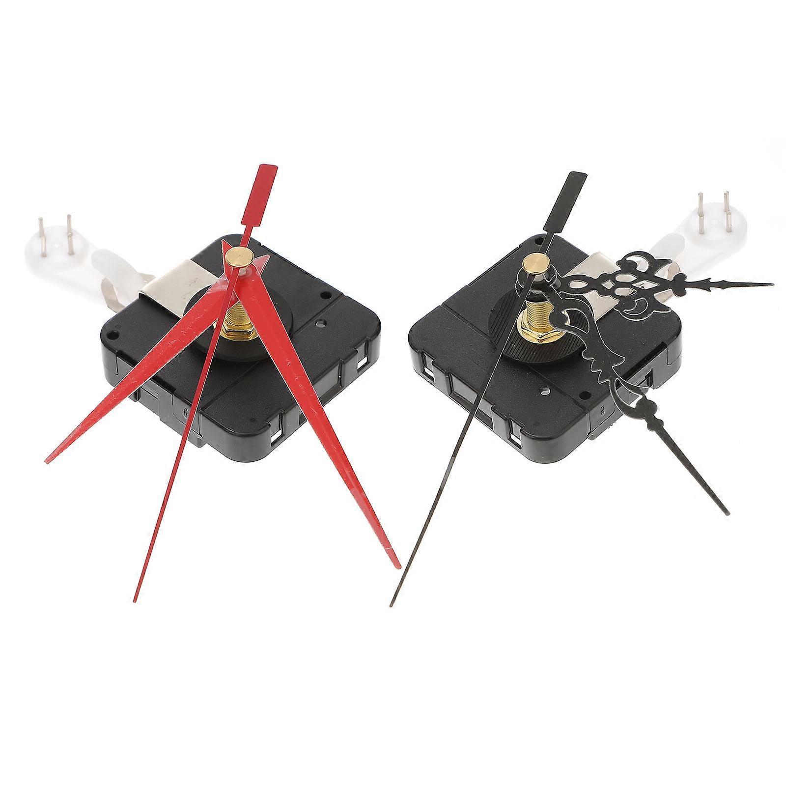 Replacement Clock Mechanism Clock Making Parts Plastic Wall Clock 2Pcs
