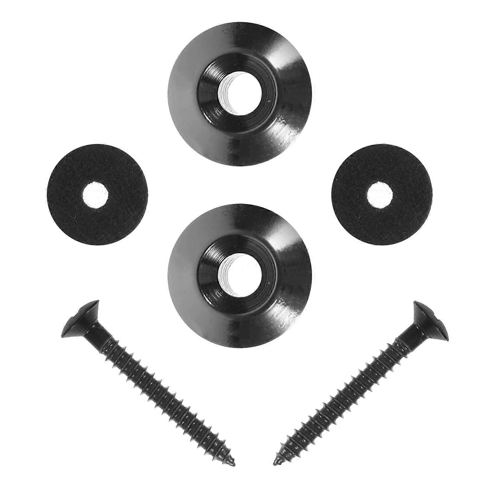 Gitarrengurt Lock Buttons Akustikgitarre Gurt Knopf Minimalistisch Modisches Design 2Pcs