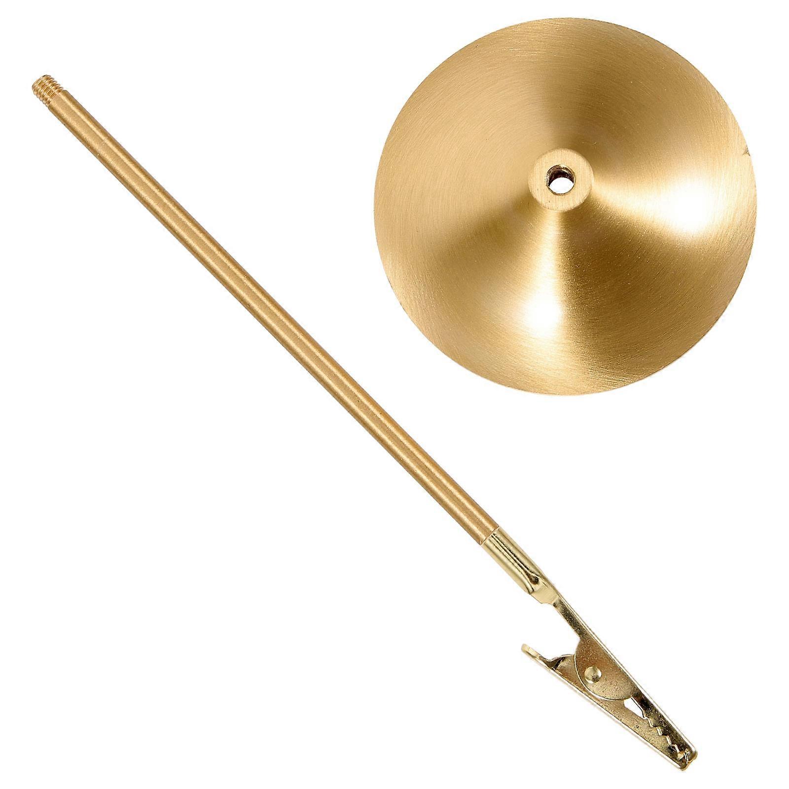 Clip Shape Brass Coil Storage Holder Burning Incense Performance 1Set