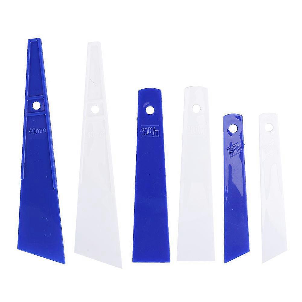 2025 Latest Model  6Pcs Plastic Glue Tool Smear Glue Scraper Leather Craft