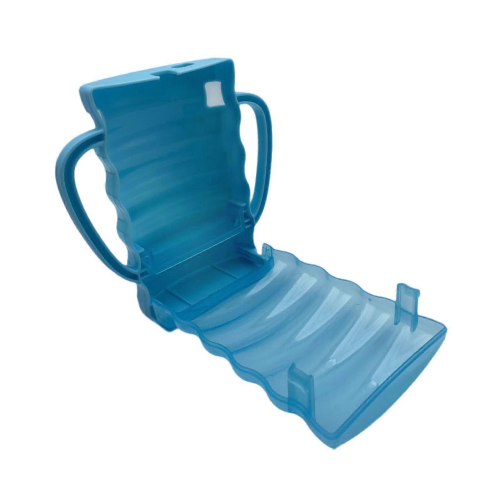 Leakproof Food Pouch Holder for Drink Boxes in Light Blue Color Suitable for Various Brands