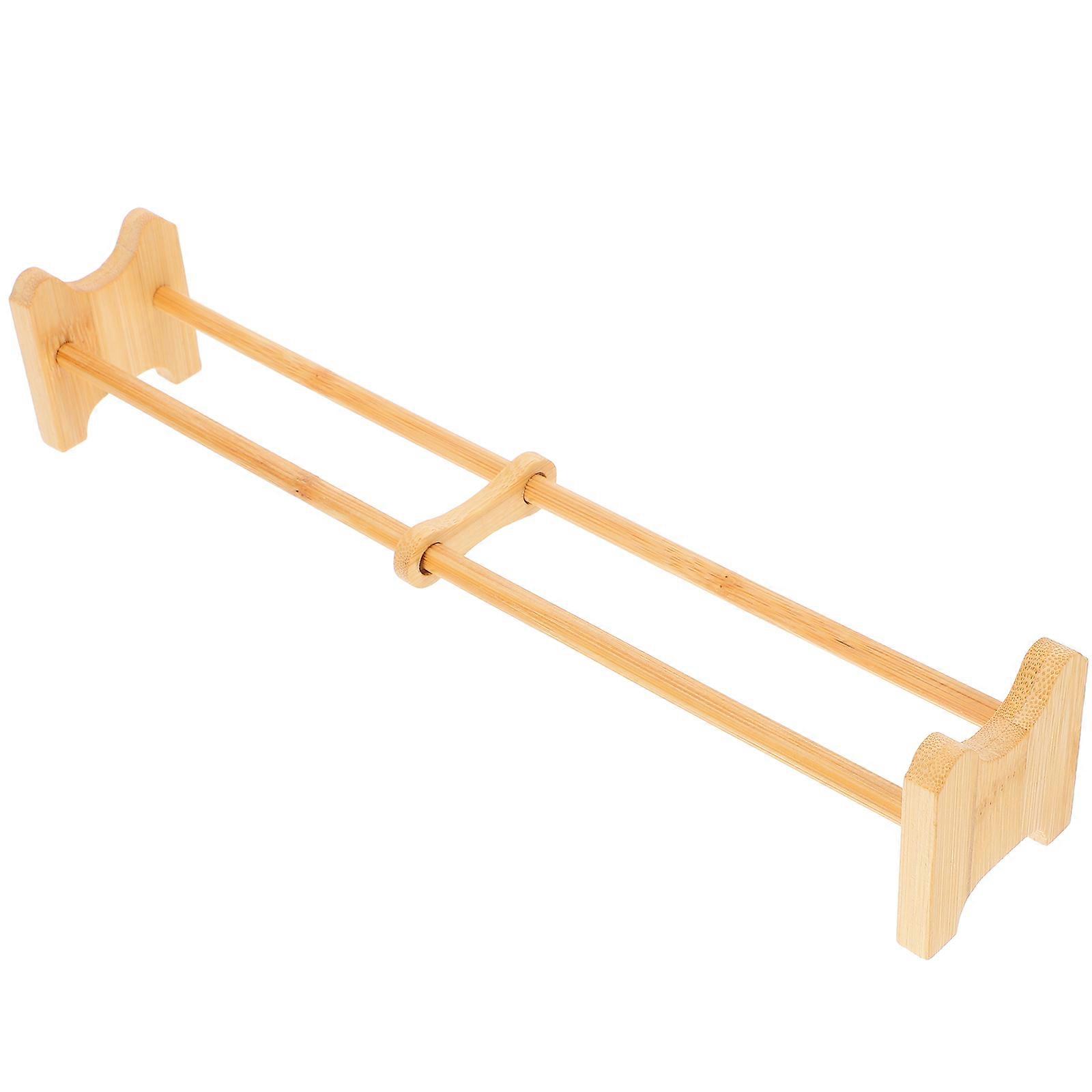 Tea Organizer For Countertop Bamboo Compact Design For Office Use 1Set
