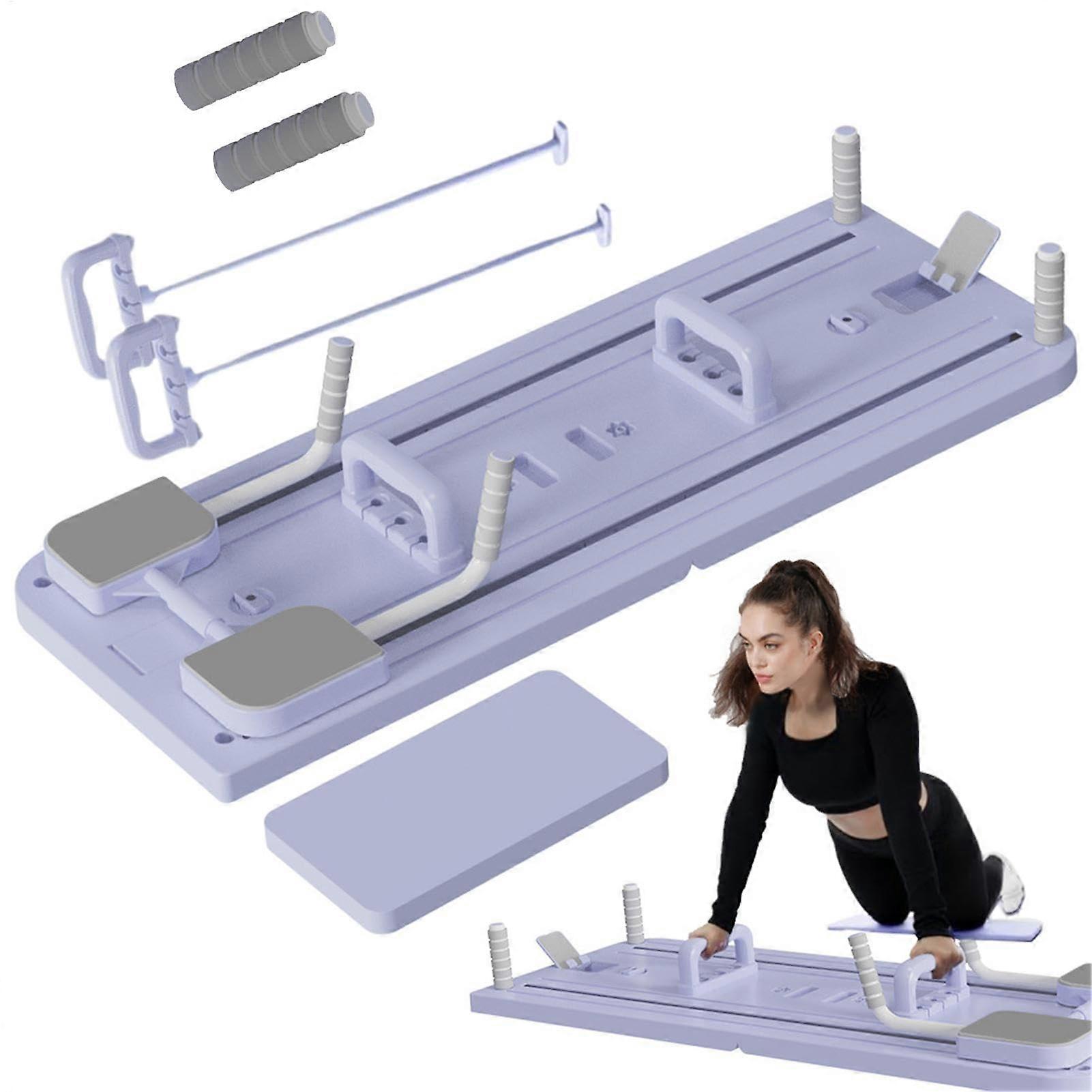 Pilates Reformer Board, Multifunctional Home Exercise Equipment, Foldable Abs Workout Board