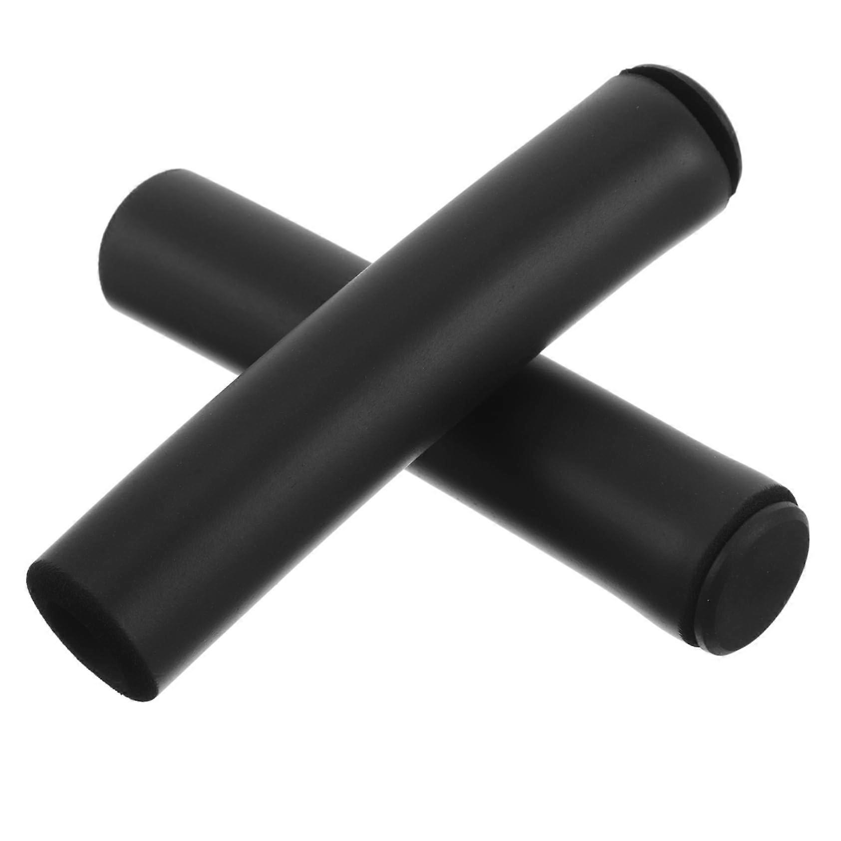 Anti-Slip Handlebar Grip Covers for Mountain Bikes, Black Foam Bicycle Grips, 1 Pair, Durable Bike Accessories