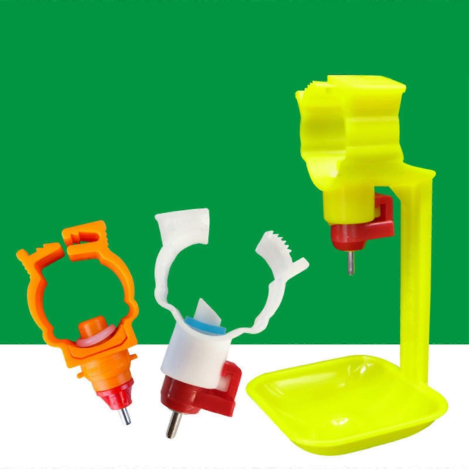 Chicken Waterer Cups 10pcs Automatic Chicken Water Cups for Poultry Float Style Gravity Chicken Watering System, Water Feeder