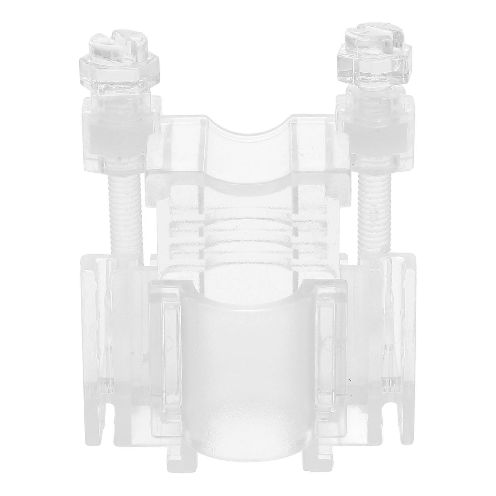 Sturdy Water Hose Holder Aquarium Pipe Clip Fish Tank Maintenance Wire Fixation Transparent 6.50X5.50X3.20CM 1Set