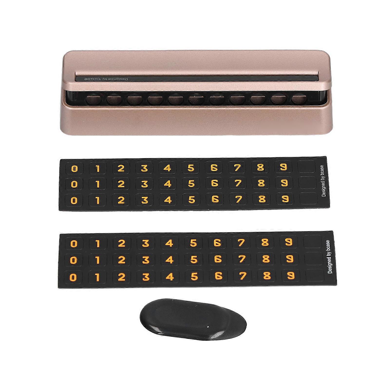 Car Temporary Parking Sign Phone Number Card Temporary Parking Number Plate for Household