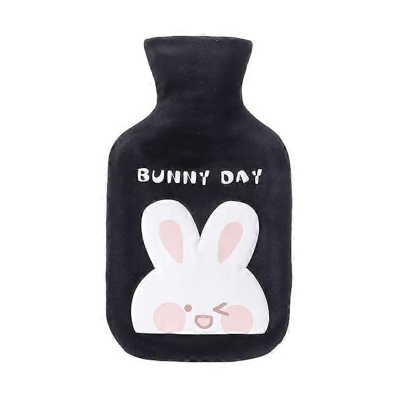 Hot Water Bottle 350ml Soft Plush Hand Warmer Cartoon Unicorn Cat Rabbit Flamingo for Adults and Kids