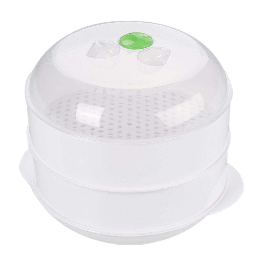Steamer for Vegetables Microwave Steamer Buns Dumpling Steamer Home Cooks 8.5×7.2×6.3in 1Pack