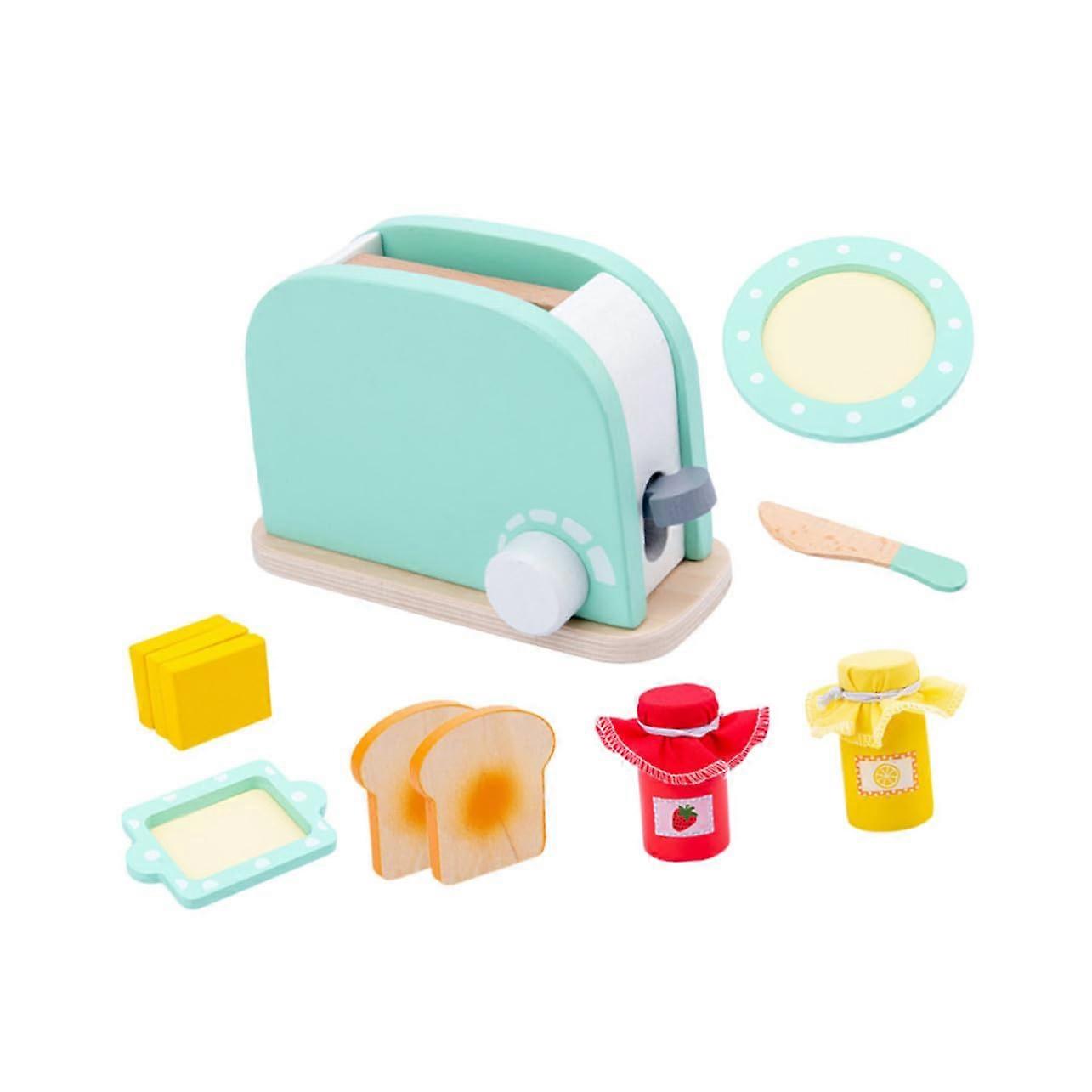 1 Set Wooden Bread Maker for Educational Cooking Toy, Creativity and Practical Skills, Safe Design with Rounded Edges for Imaginative Play