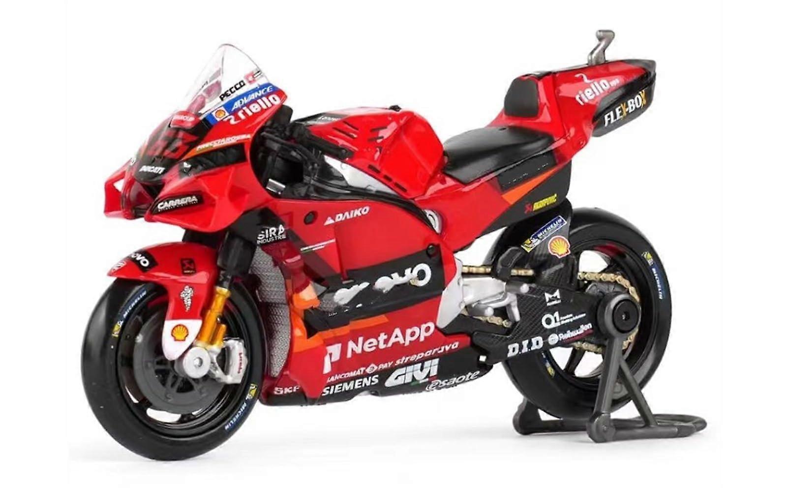 For Ducati Team Desmosedici 89 05, For Yamaha Factory Racing YZR M1 21, 1:18 Simulation Racing Motorcycle Model Gift