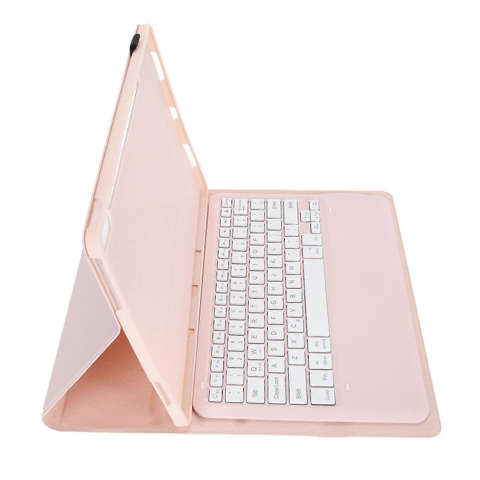 Tablet Keyboard Case, TB370FU, Adjustable Angle, 33 Feet Operating Distance, Keyboard Case for Tab P12 12.7 Inch (Pink)