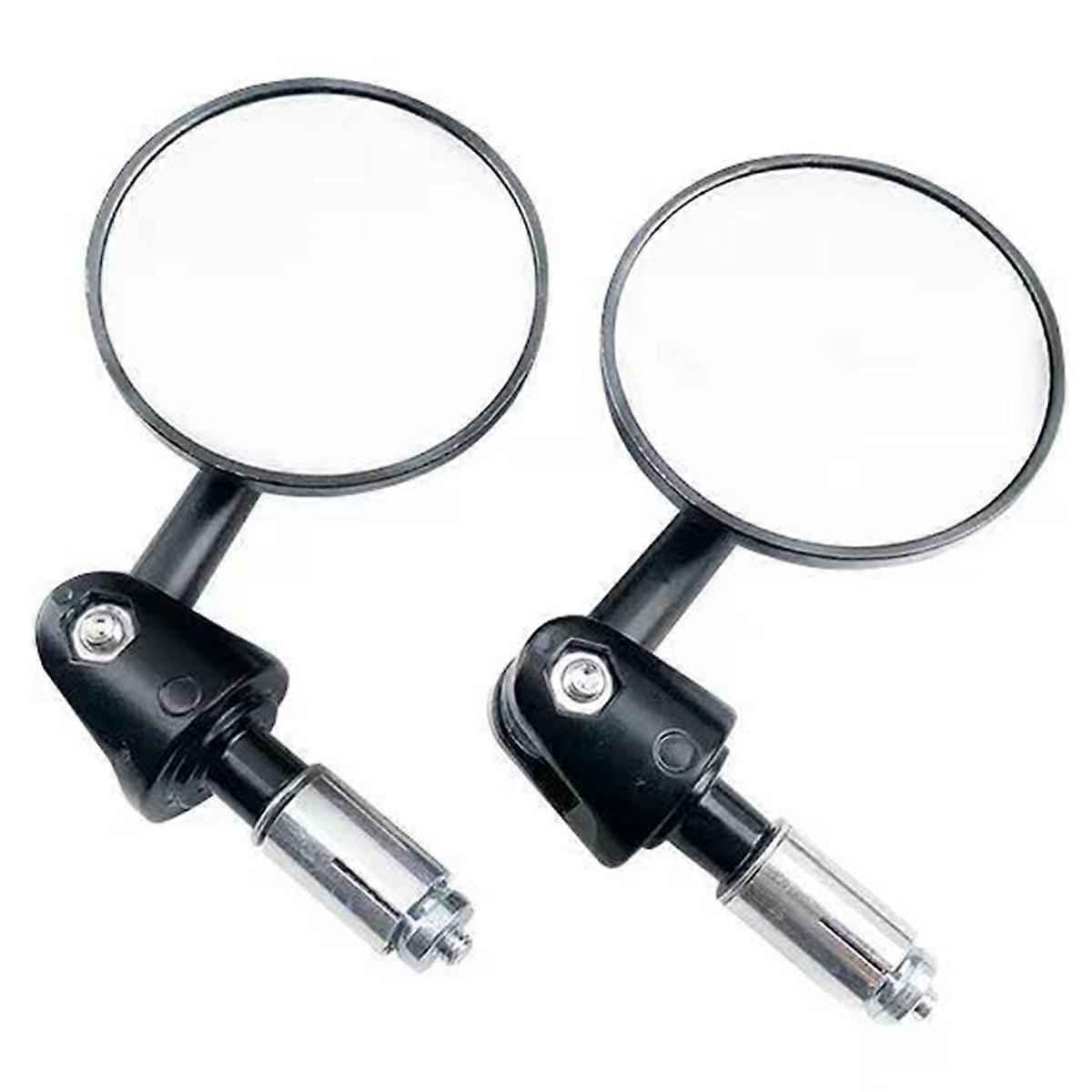 Motorcycle Handlebar Side Mirror Adjustable Round Mirror Universal for Bicycle Tram Off-Road Vehicle ATV/UTV