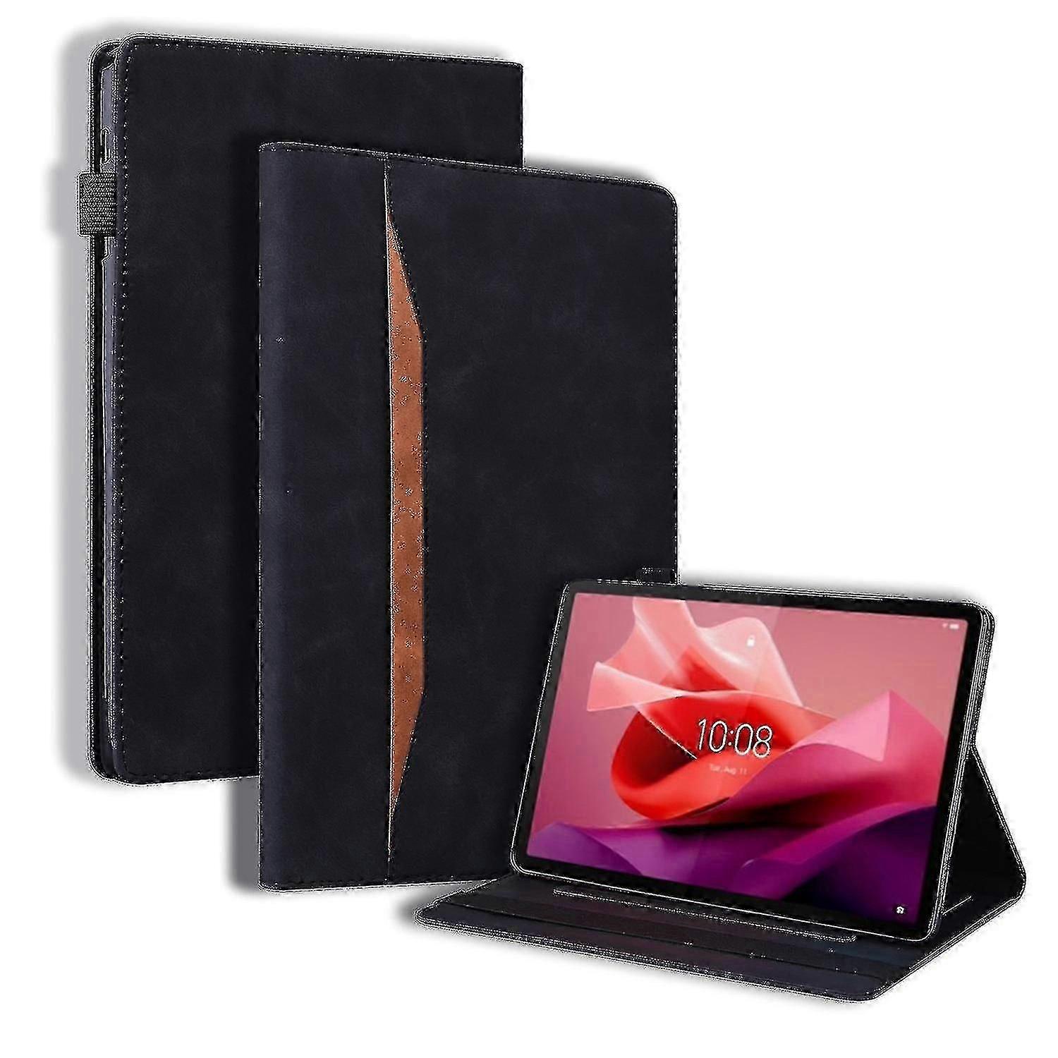 Splicing Leather Tablet Case For Lenovo Tab P12 12.7