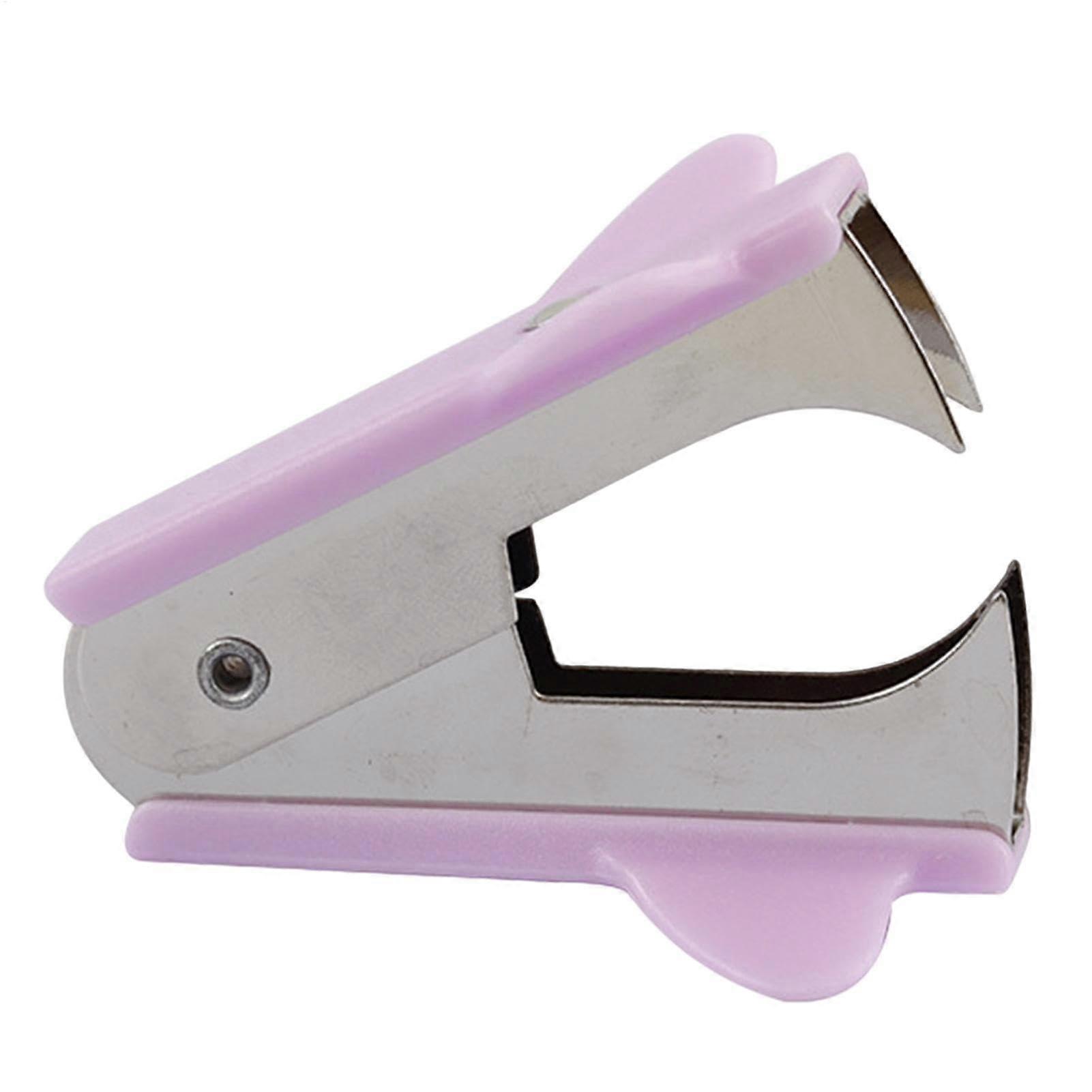 Stapler Puller Tool - Portable Metal Stapler Remover with Non-Slip Handle for Home Office Use in Purple