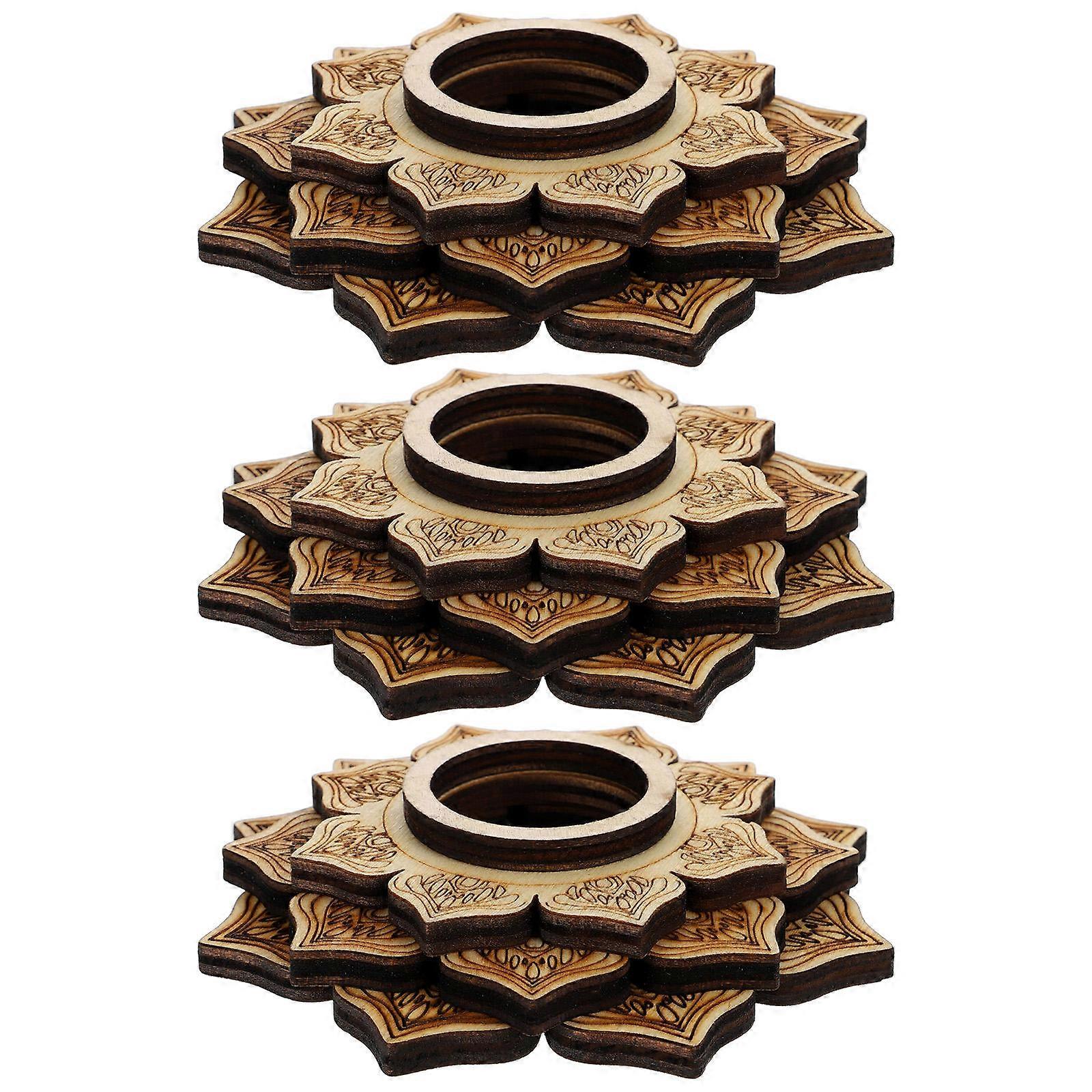 Crystal Display Base Stand Stone Ornament Table Bookshelf Nice Color Special Appearance 3Pcs