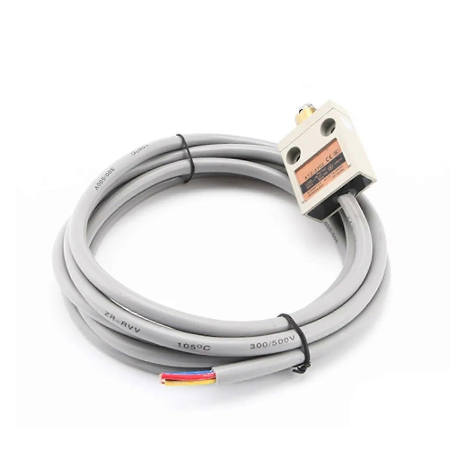 XTZ-3102 Limit Switch IP67 4Wire Roller Lever Plunger SPDT NO NC Copper Wire 3 Meter Long-Lasting Reliability