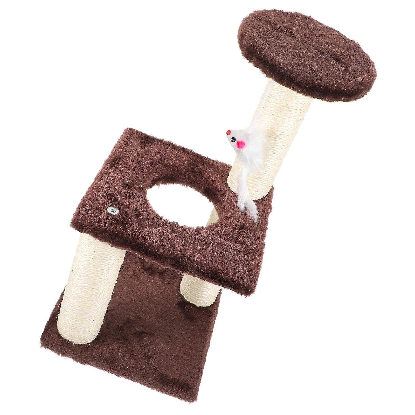 Adorable Kitten Scratcher Stable Base Sisal Rope Material Bedside Use 40x20cm 1Pcs