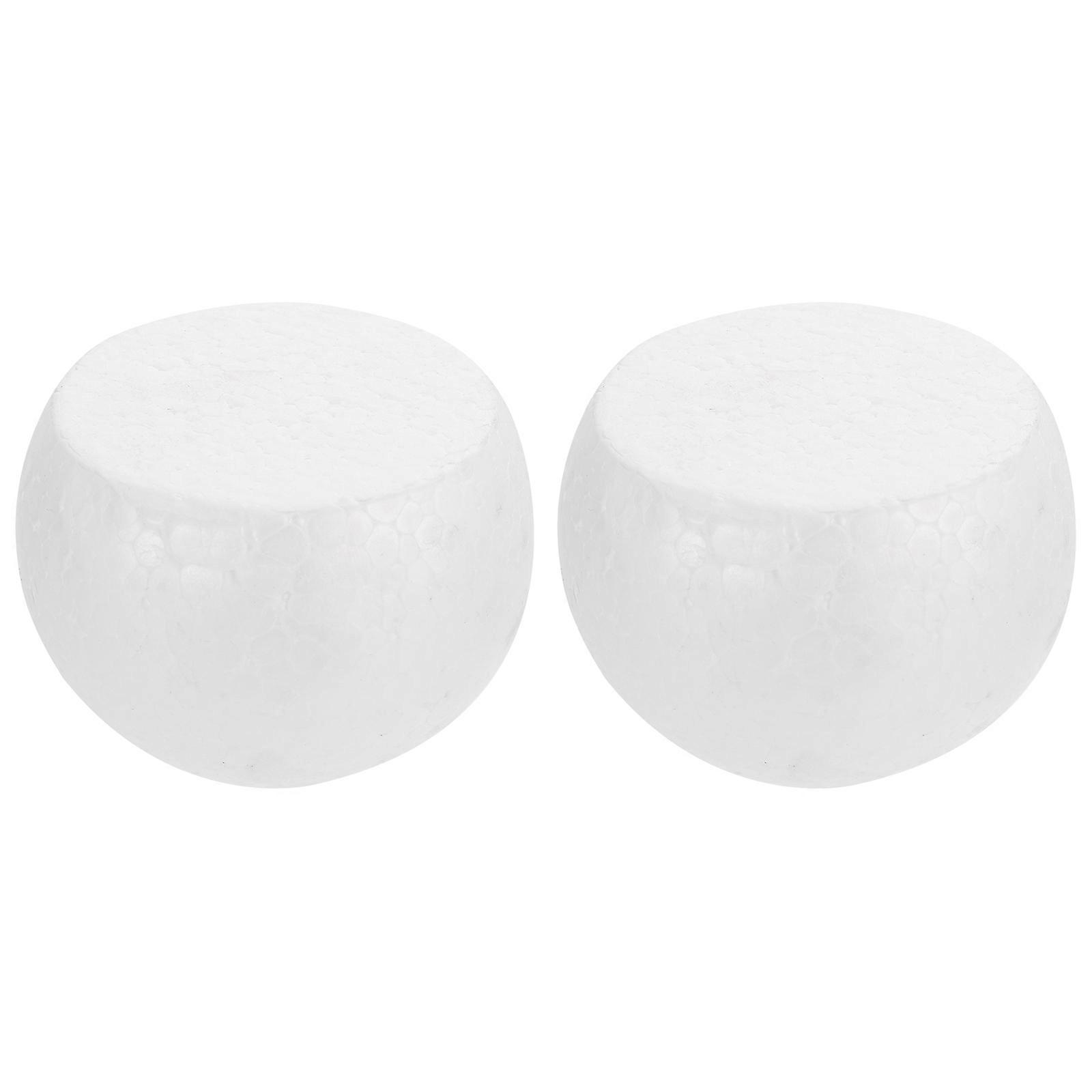 2pcs Shaped Polystyrene Cake Models Lightweight Foam Dummies Reusable Craft Tools for Baking Practice & Creative Projects