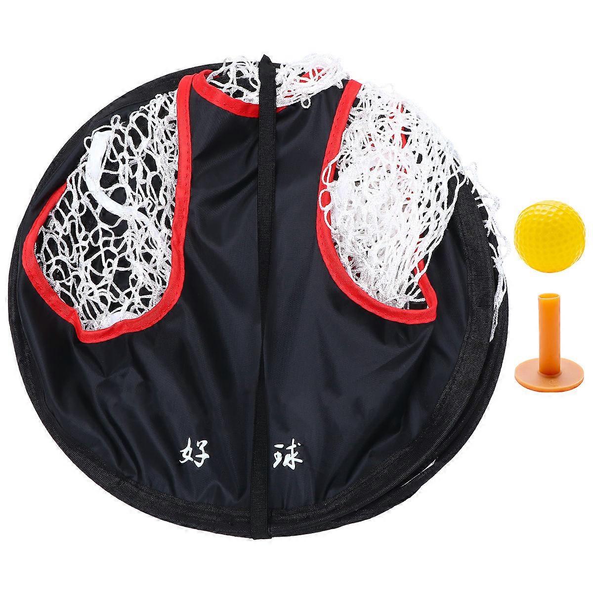 Golf Accessories Kit Golfing Net Family Fun Fiberglass Instant Fold-Up 35x35 Cm 1Set