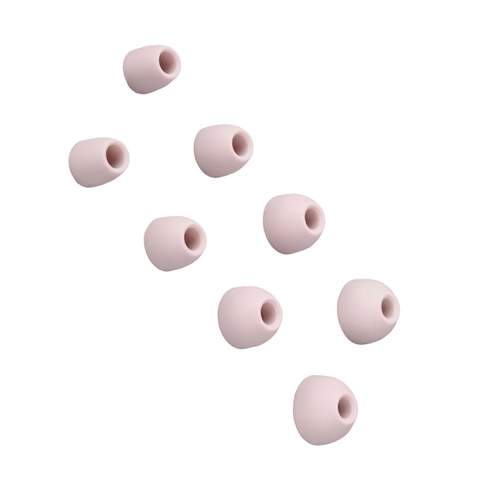 4 Pair Ear Tip for E8 Universal Earbuds Eartips Earpads Replacement Earphone Tip  Pink