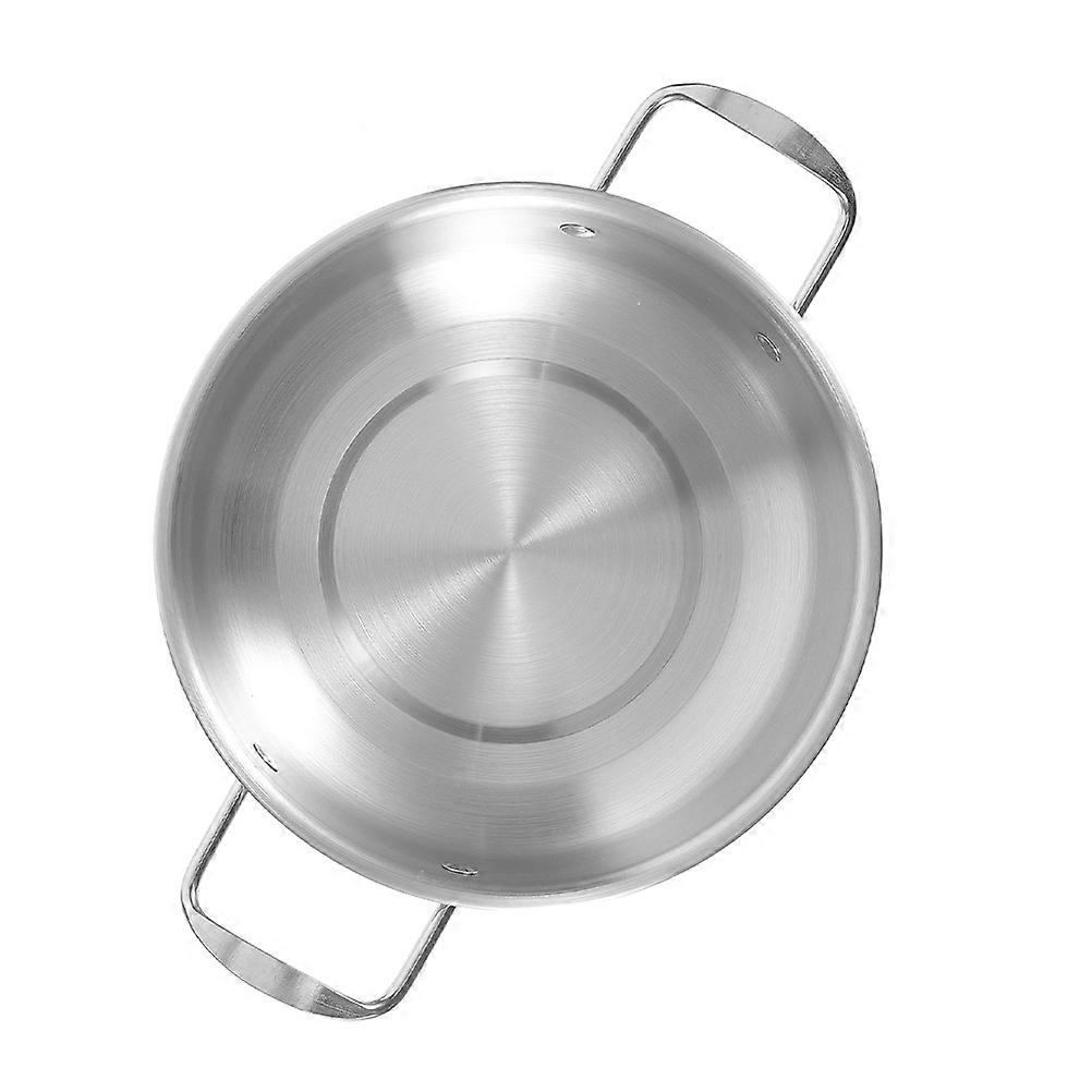 Korean Noodle Pot Small Pan with Double Handle Portable Cooking Pot