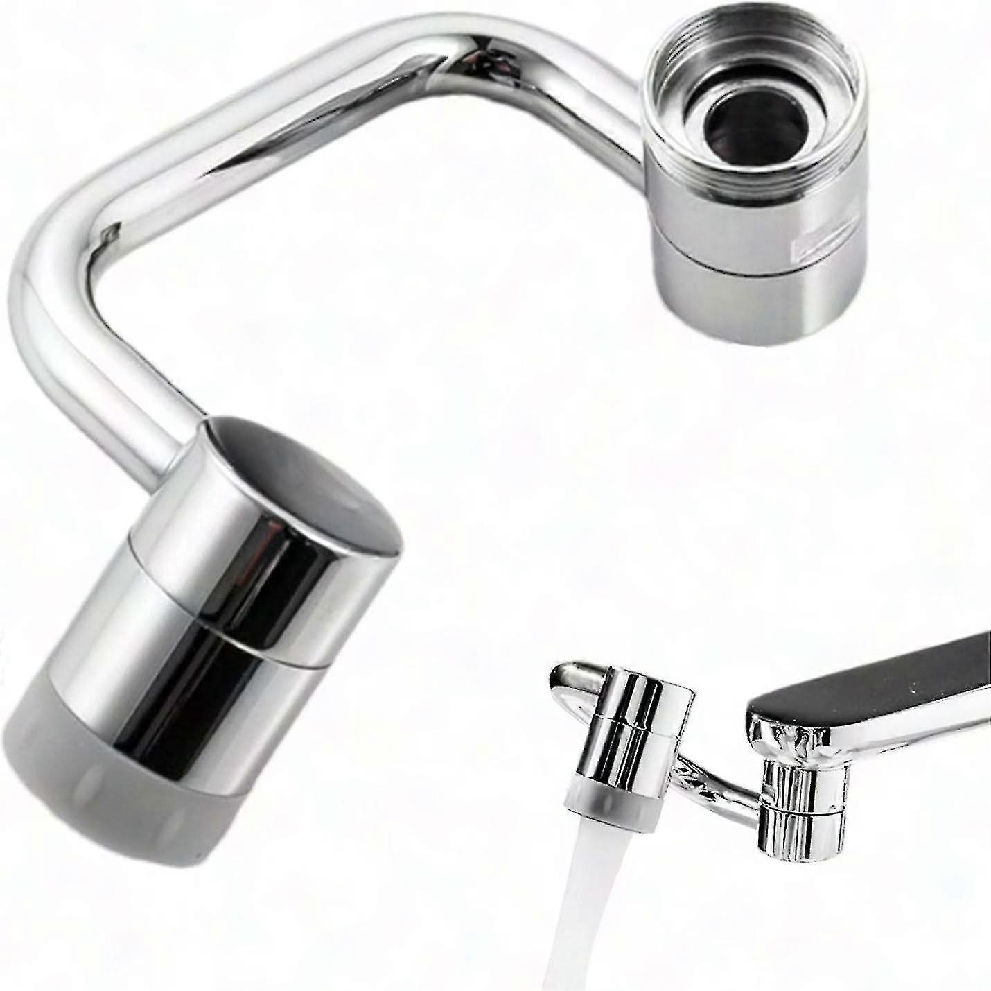 Universal 360° Swivel Kitchen Faucet with Extendable Sprayer