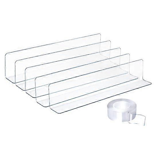 5Pcs Acrylic Sofa Bumpers with Strong Adhesive Tape Transparent Under-Bed Bumpers Prevent Things from Getting Under The Furniture for Hard Surface