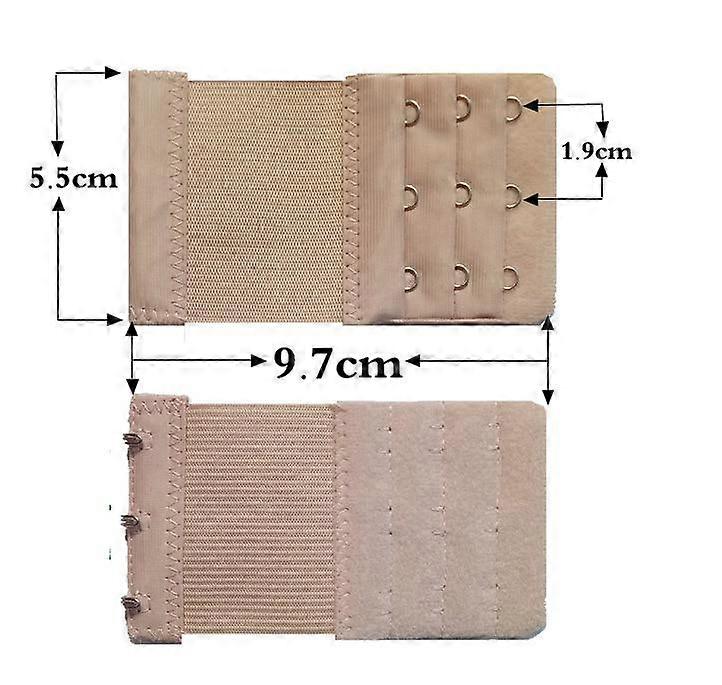3 Row Bra Extender 3 Hook Bra Clasp Strap Extension Soft Bra Strap Extensions Women Underwear Belt