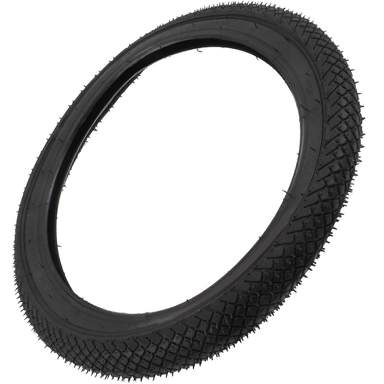 Kids Bike Tire Replacement Made of Rubber for Durable Use Black Color Fits Most Bikes 20 Inch