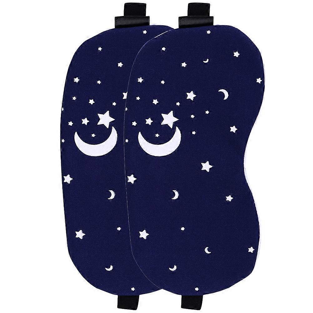 Eye Sleep Mask 2Pcs Delicate Design Sleeping Masks For Outdoor Activities Cotton Material Offers Comfortable Sleeping