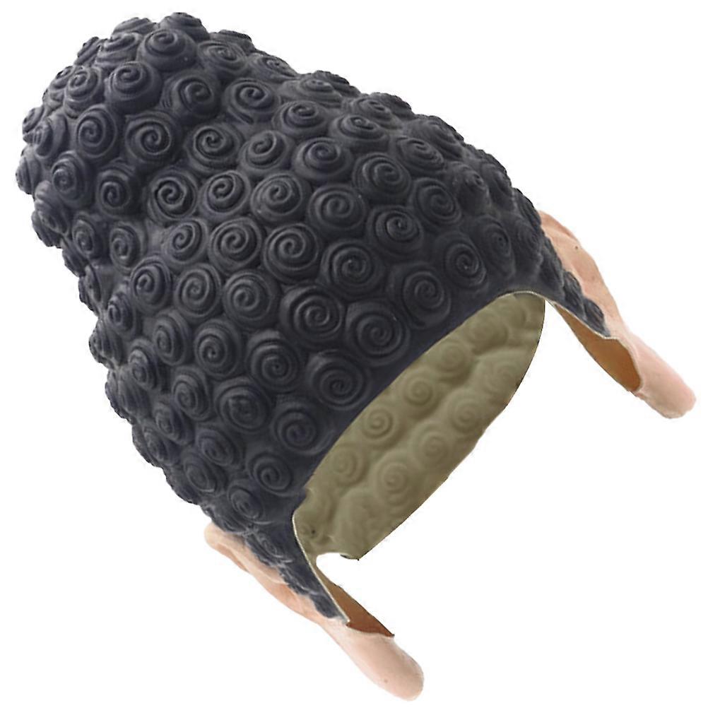 Buddha Halloween Headgear Cosplay Mask Accessory Designed For Adults In Black Color Measuring 26.5X24Cm 1Set